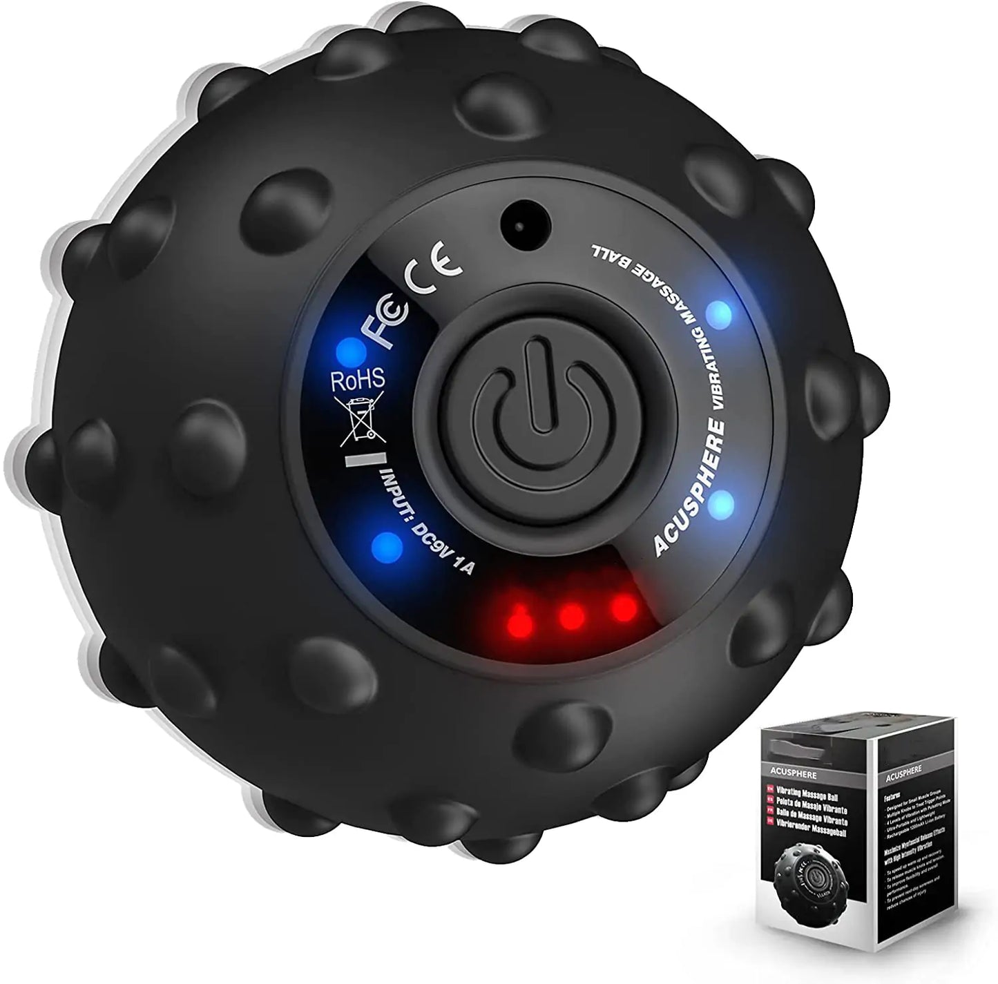 Electric Massage Fitness Ball with Adjustable Intensity