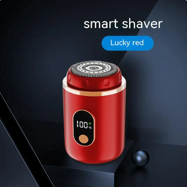 Rechargeable Mini Electric Shaver with LED Display