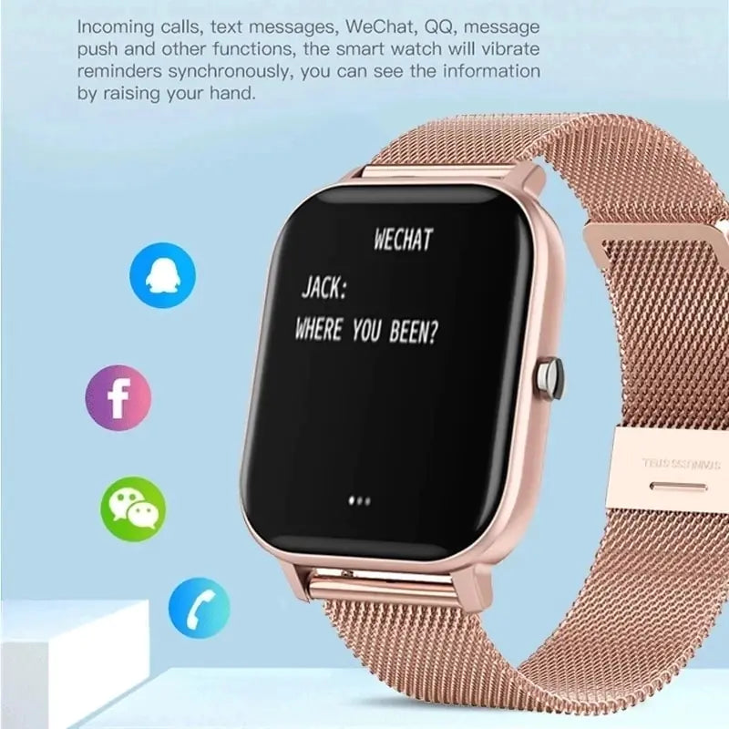 Waterproof Fitness Smartwatch with Touch Call