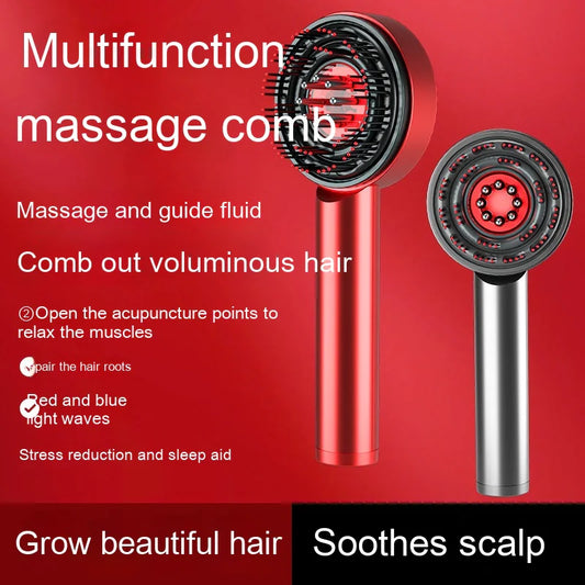 Portable Electric Scalp Massager Comb with Infrared Technology