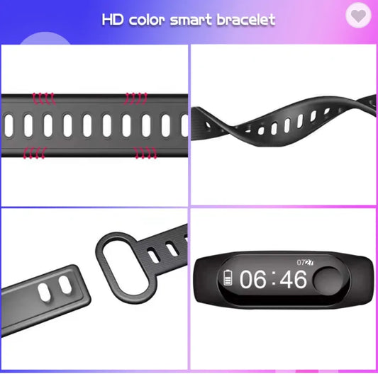 Affordable Smart Fitness Wristband with Heart Rate Monitor