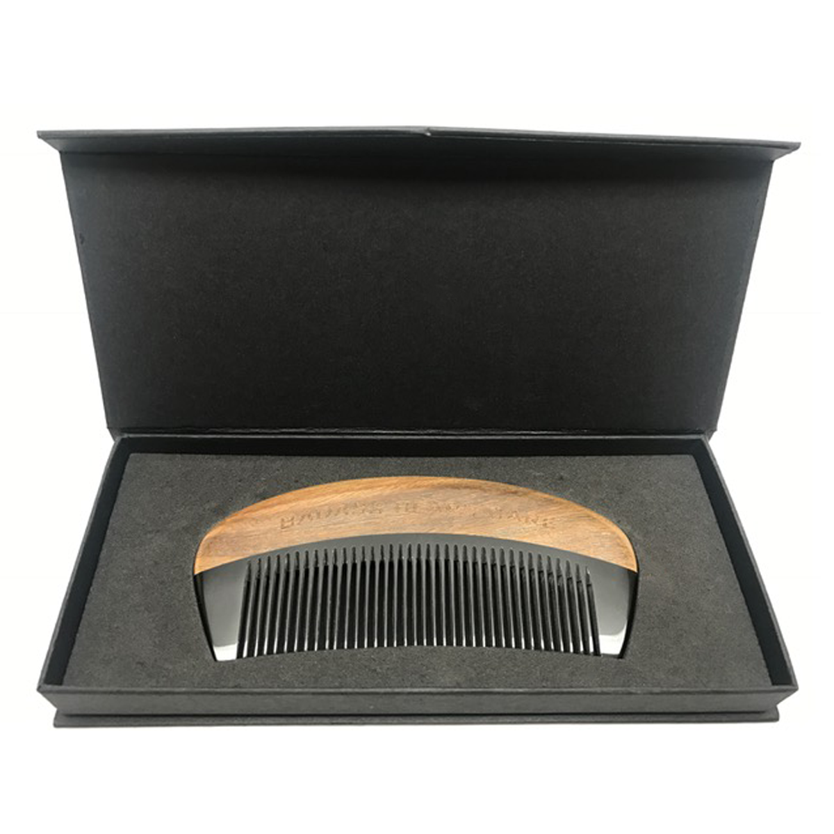 Badass Beard Care Fine Tooth Ox Horn Comb - Premium & Static-Free