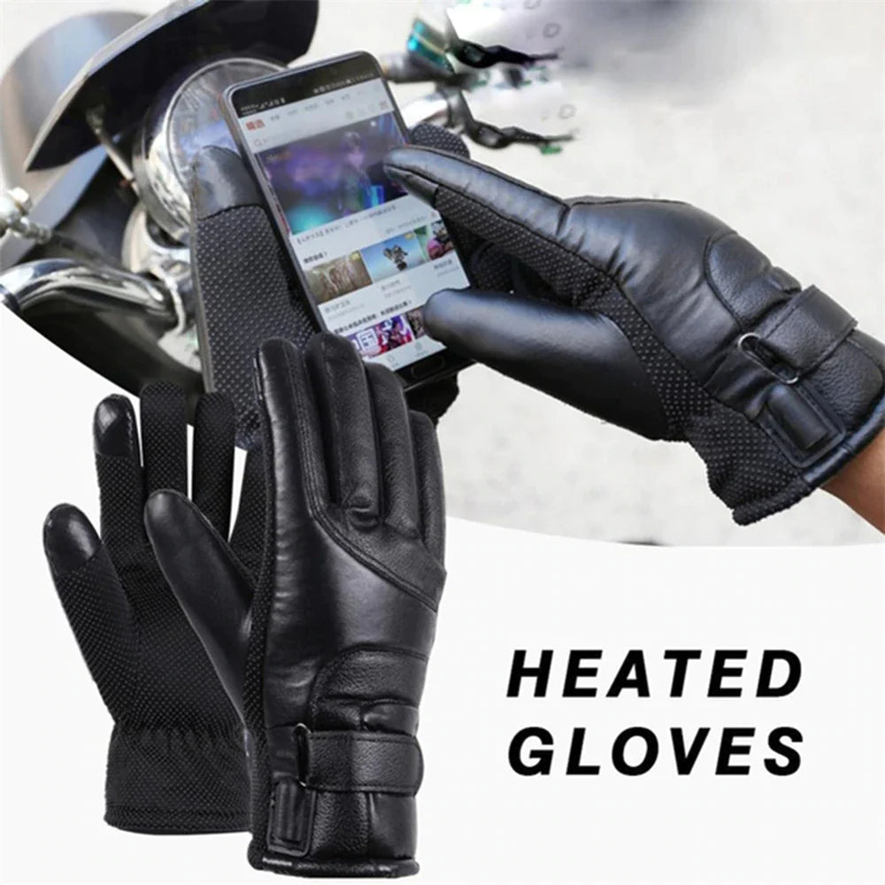 USB Heated Gloves for Winter, Waterproof Touchscreen Thermal Warmers