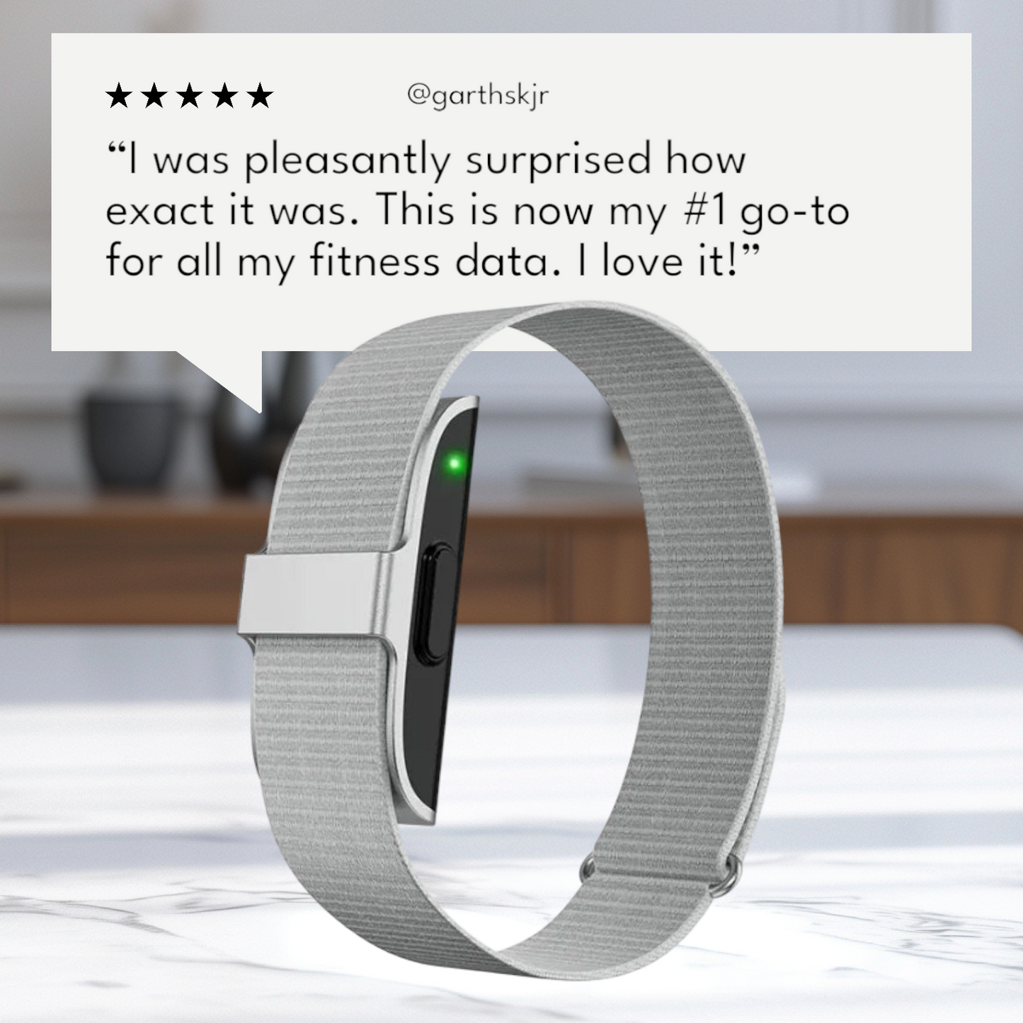 Sleek Smart Fitness Tracker Bracelet with Health Monitoring