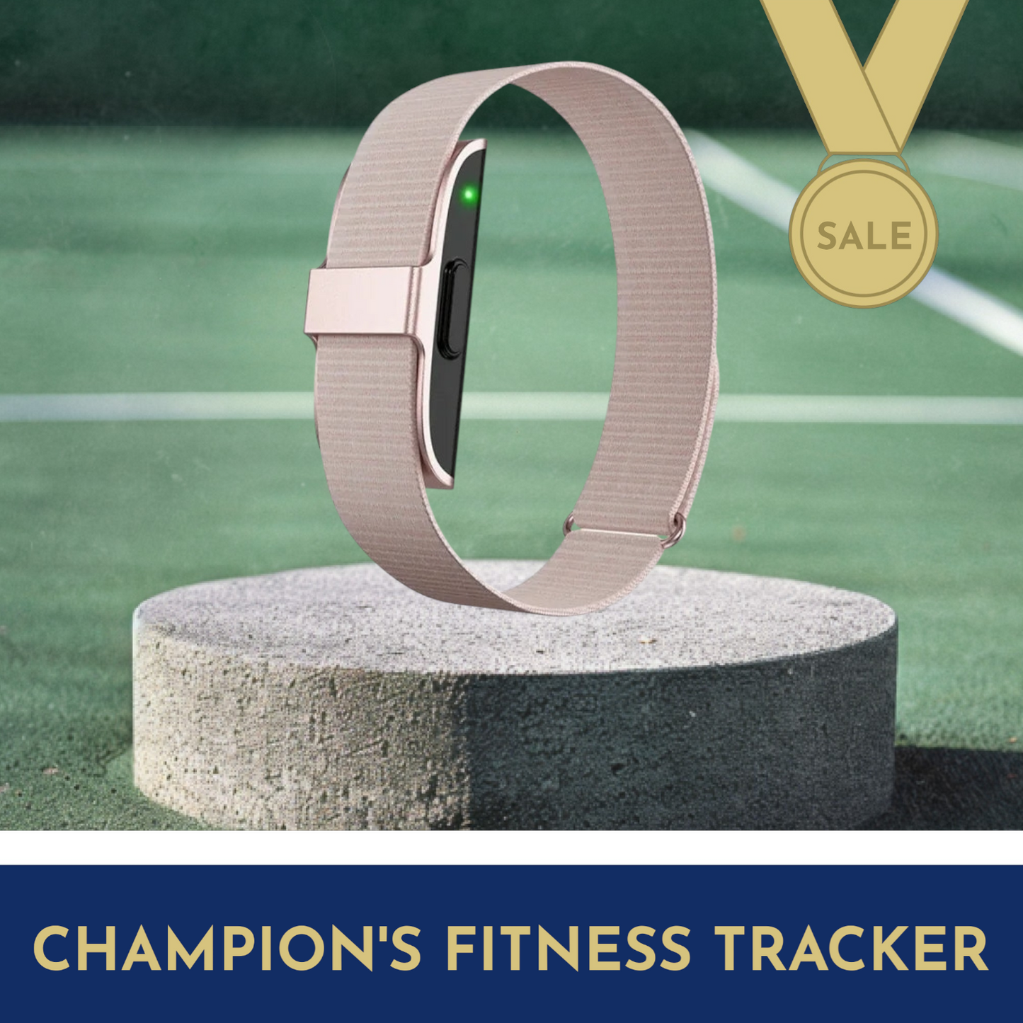 Sleek Smart Fitness Tracker Bracelet with Health Monitoring