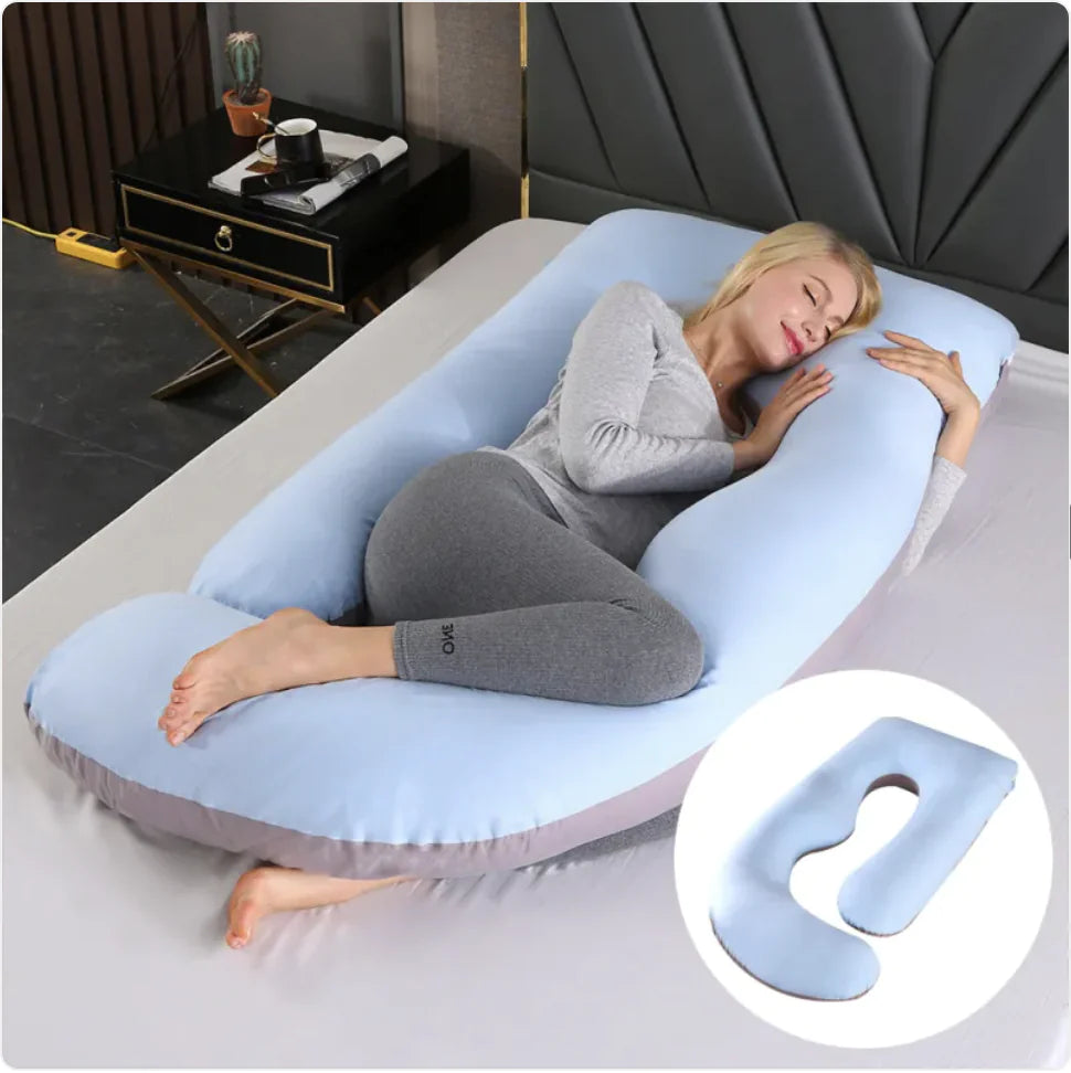 Ultimate J-Shaped Pregnancy Pillow for Comfort & Support