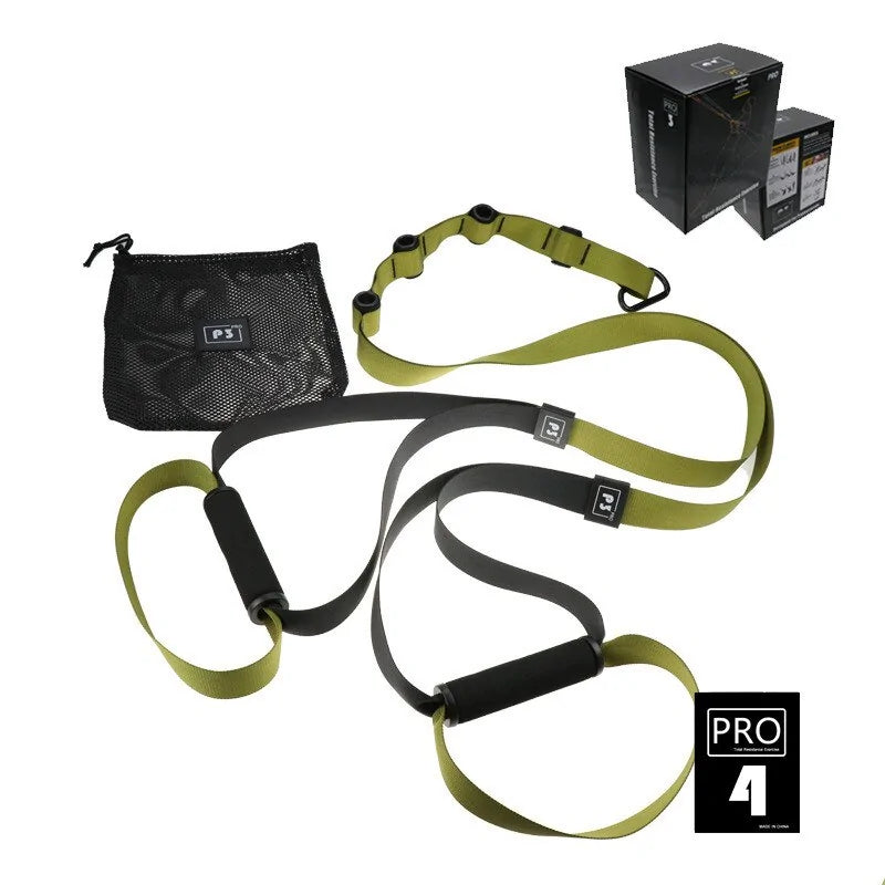 Adjustable Fitness Bands Set: 1100 lbs Full-Body Workout Companion