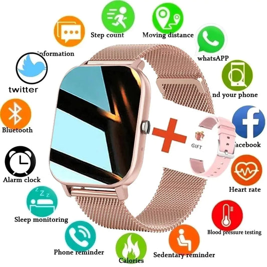 Waterproof Fitness Smartwatch with Touch Call