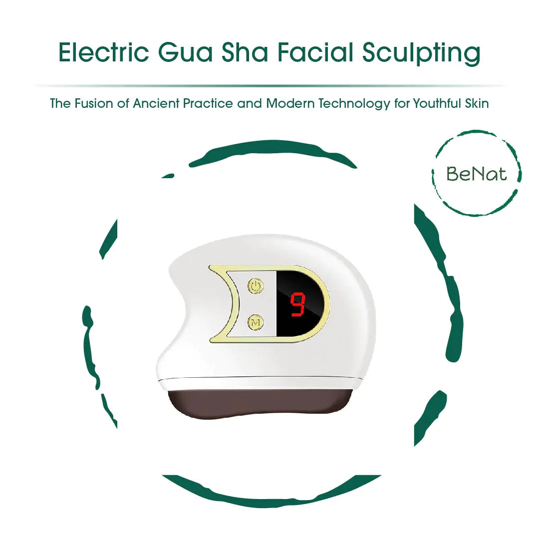 Electric Gua Sha Facial Sculpting Tool with Heat & Red Light Therapy