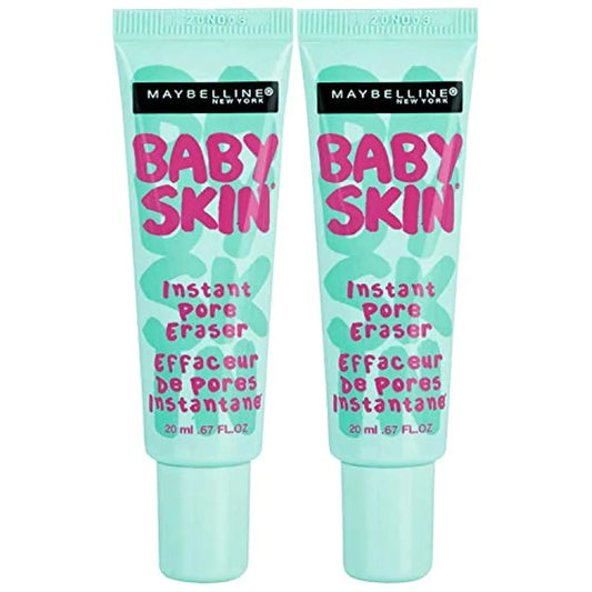 Maybelline Baby Skin Instant Pore Eraser Primer, Clear, 2 Pack (0.67 Fl Oz Each)