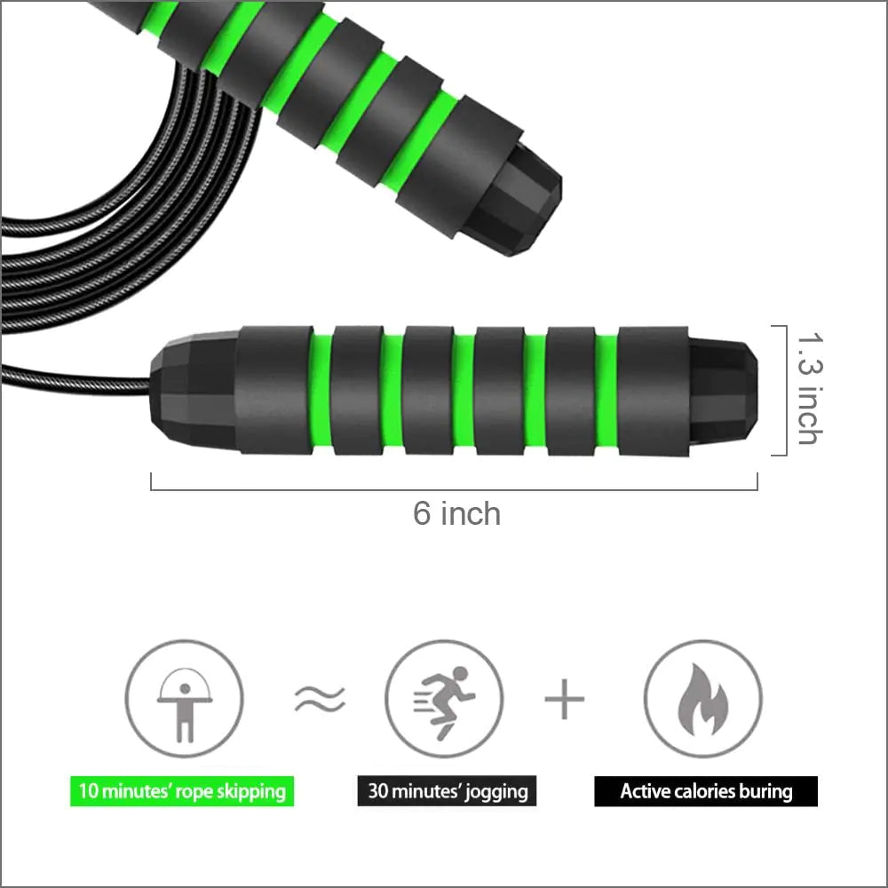 Crossfit Ergonomic Jump Rope with Memory Foam Grips