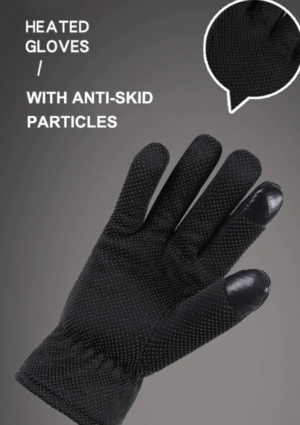 USB Heated Gloves for Winter, Waterproof Touchscreen Thermal Warmers