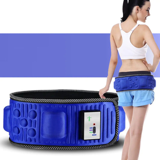 Adjustable Fitness Waist Trainer with Massager & MP3