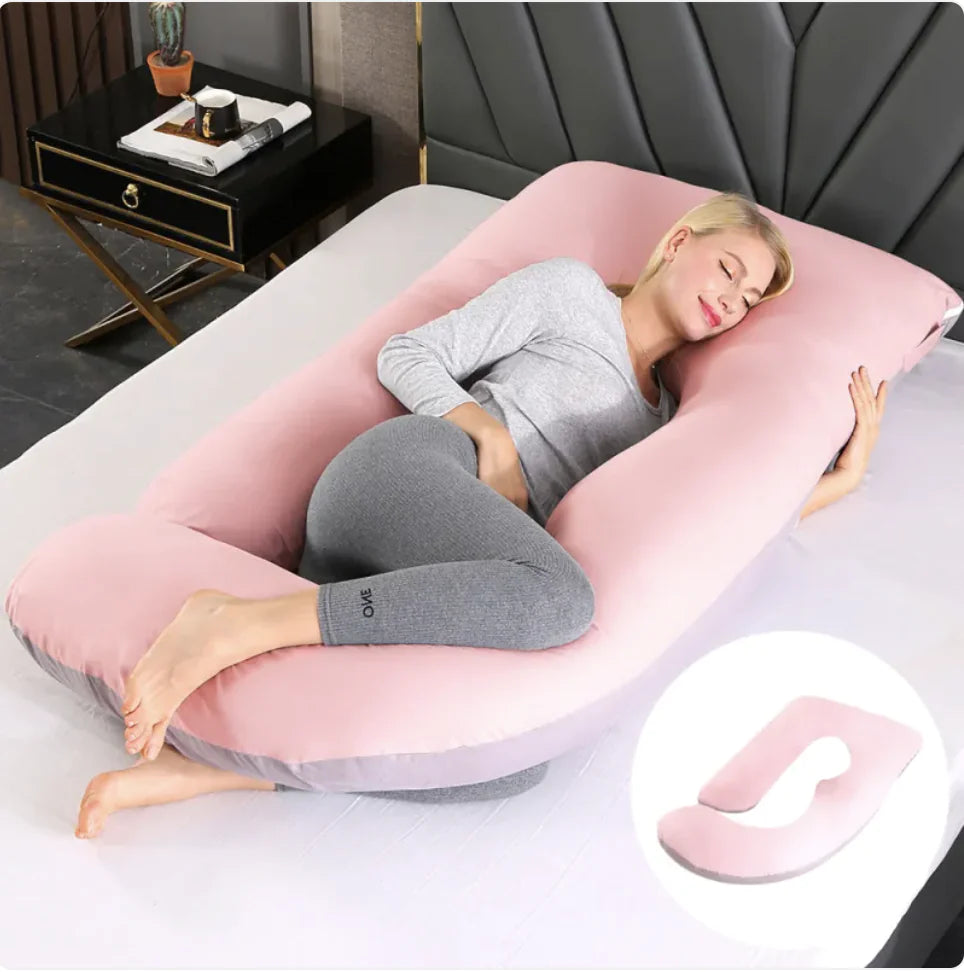 Ultimate J-Shaped Pregnancy Pillow for Comfort & Support