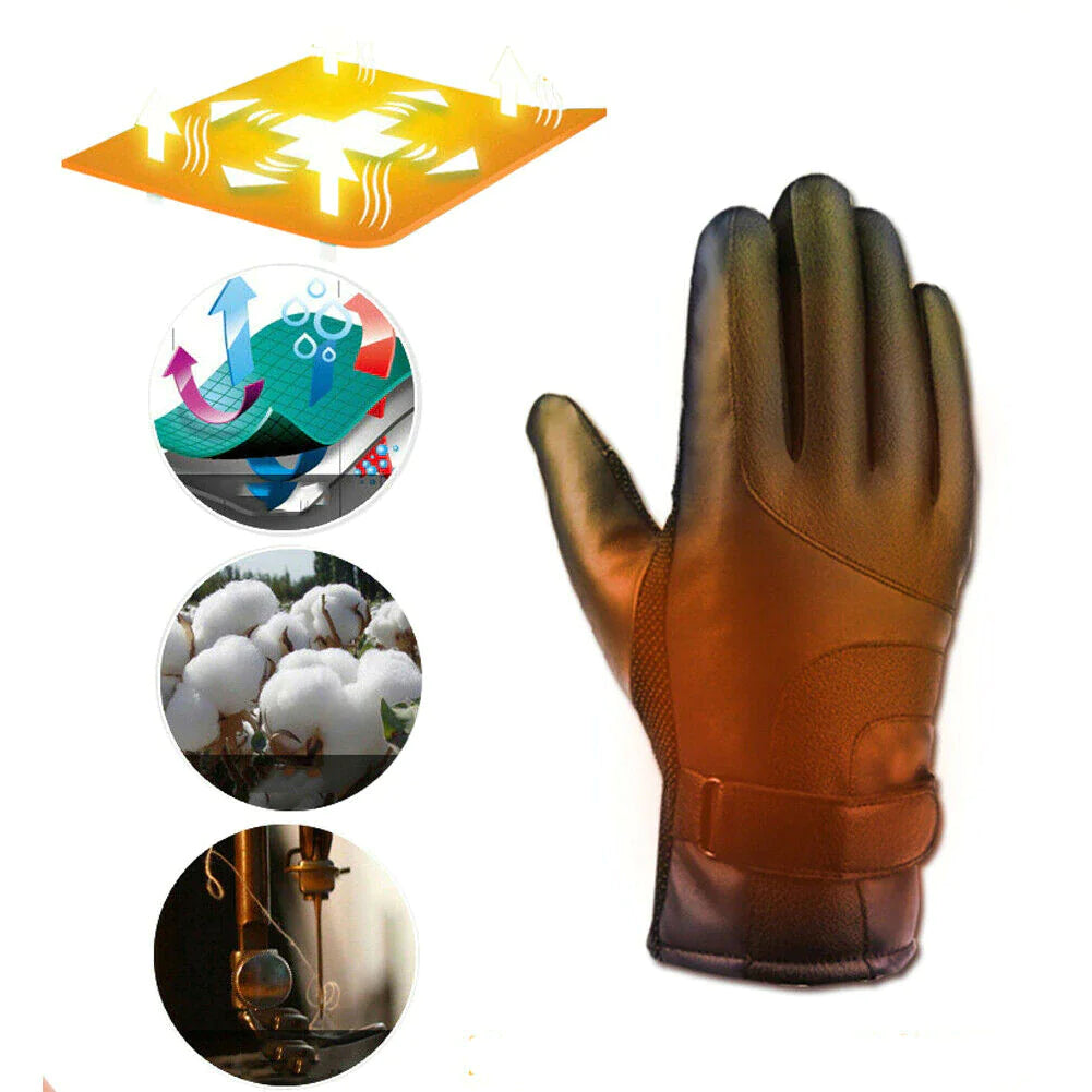 USB Heated Gloves for Winter, Waterproof Touchscreen Thermal Warmers