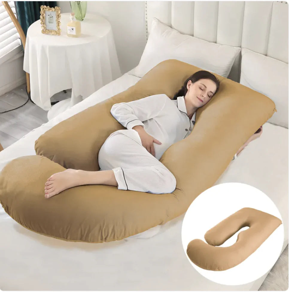 Ultimate J-Shaped Pregnancy Pillow for Comfort & Support