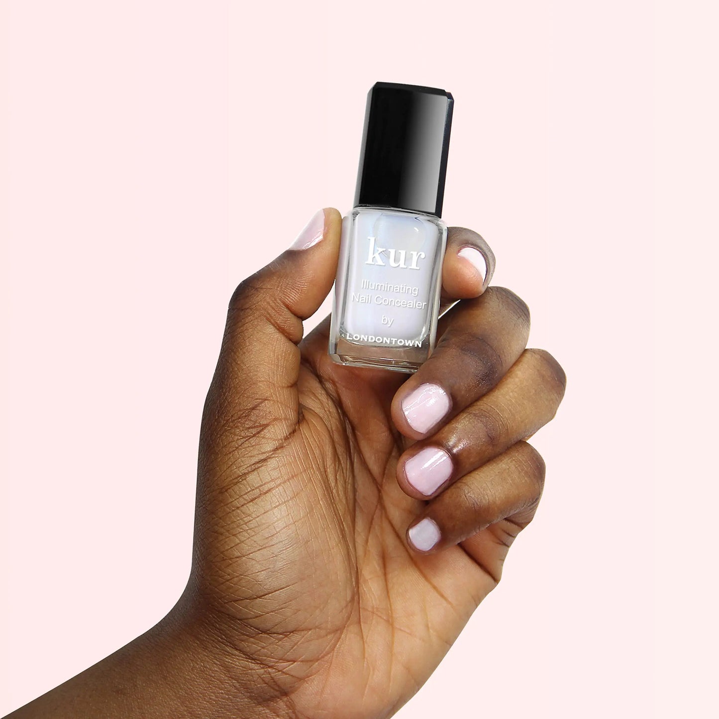 LONDONTOWN kur Illuminating Nail Concealer - Vegan, Cruelty-Free, Long-Lasting Sheer Nail Polish