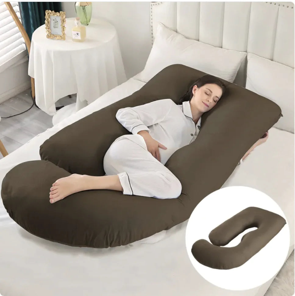 Ultimate J-Shaped Pregnancy Pillow for Comfort & Support