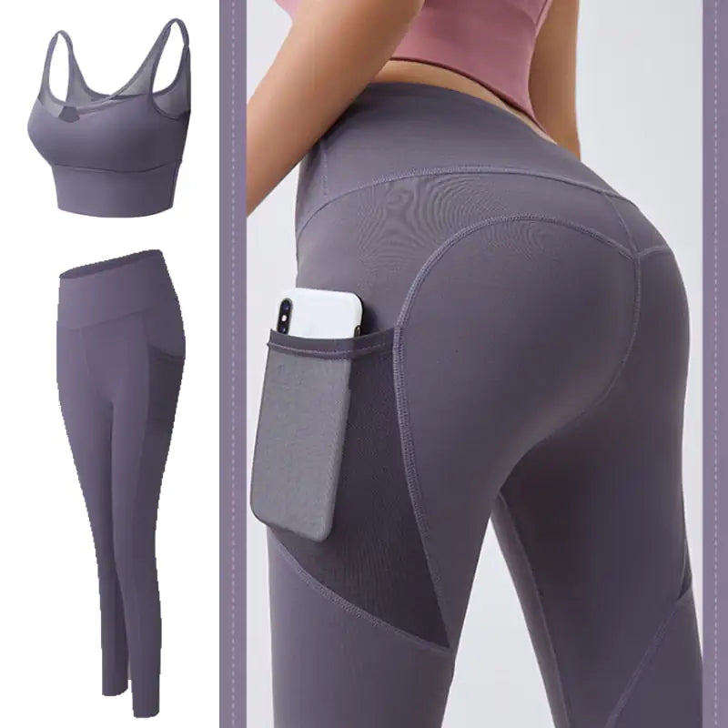 Chic Yoga Legging Set: Stylish Workout Clothes