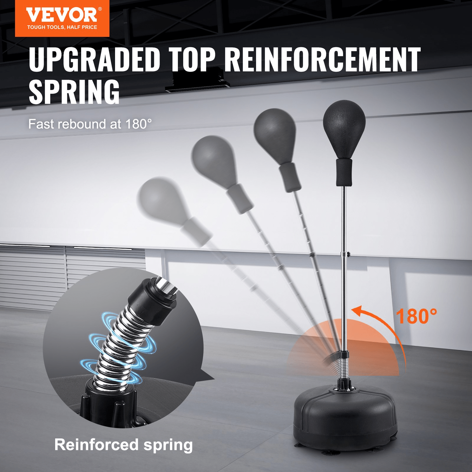 Adjustable Reflex Punching Bag with Gloves & Stand - VEVOR - GNS Beauty & Personal Care