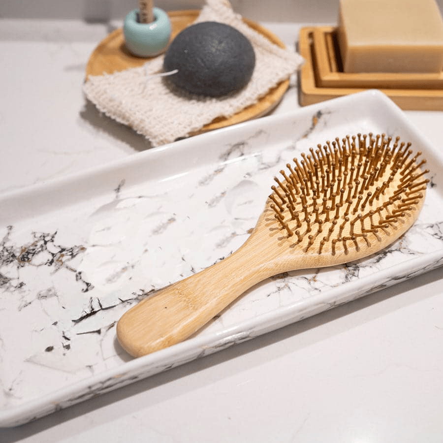 All - Natural Bamboo Hair Brush - Eco - Friendly Detangling & Scalp Massager - GNS Beauty & Personal Care