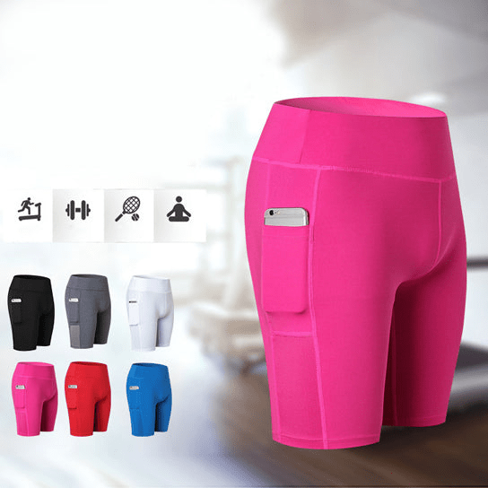 All - Season Workout Shorts with Secure Phone Pocket - GNS Beauty & Personal Care