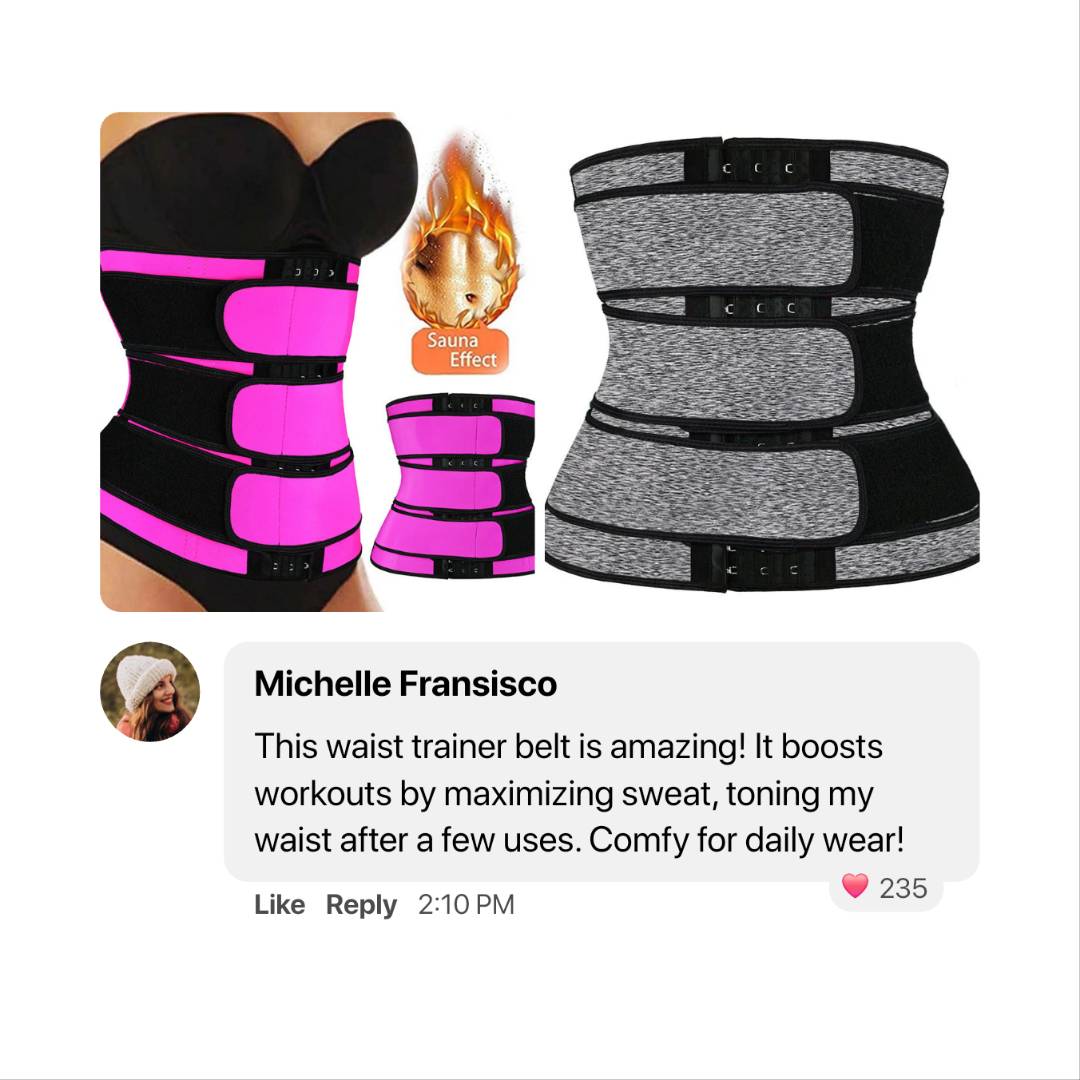 Amazon Best - Selling Sweat Waist Trainer Belt – Enhance Your Fitness & Shape Your Waist - GNS Beauty & Personal Care