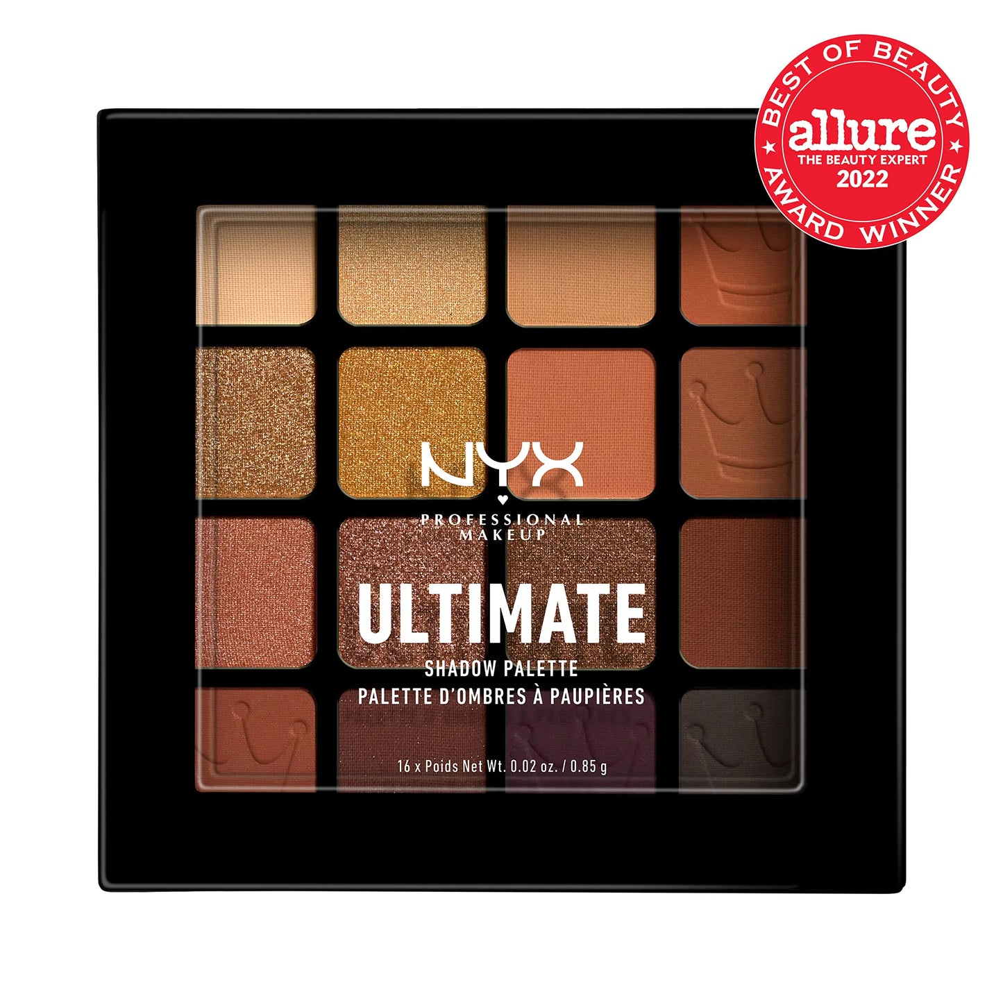 NYX Ultimate Queen Eyeshadow Palette - 16 High-Performance Shades