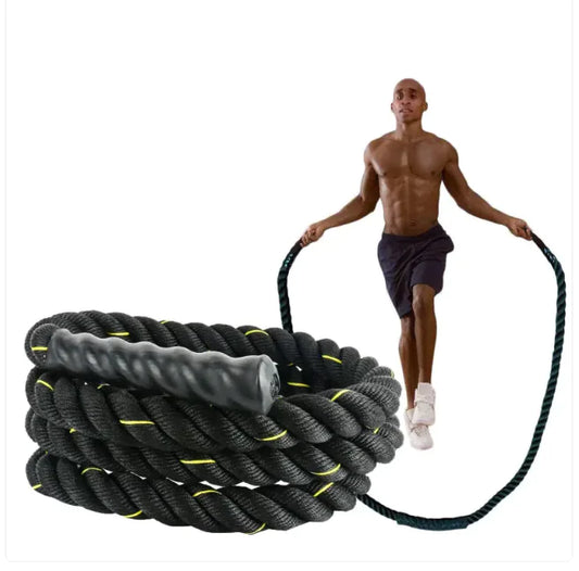 Heavy-Duty Fitness Jump Rope | Weight-Bearing with Triple-Strand Durability