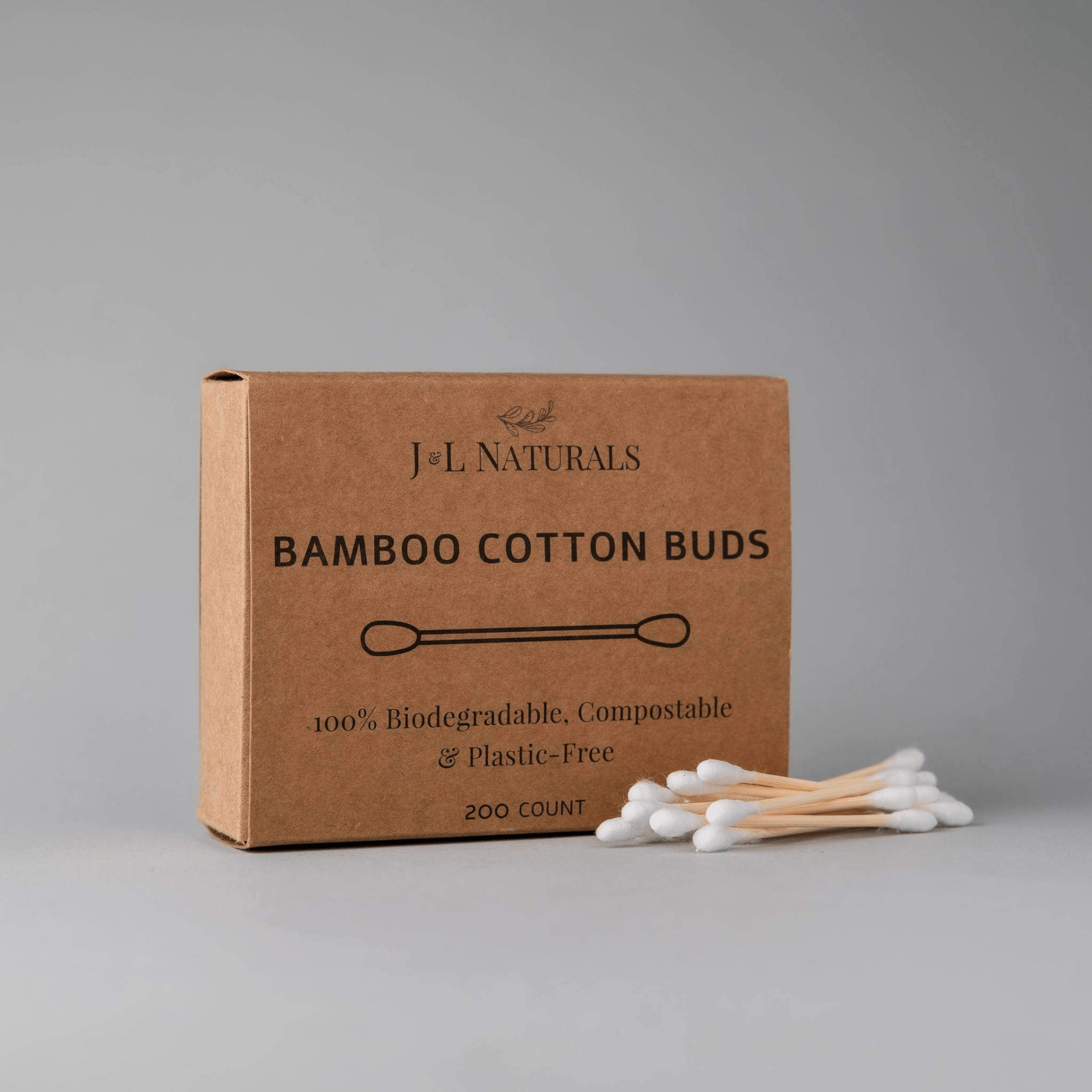 Bamboo Cotton Buds - 200 - Pack of Eco - Friendly, Biodegradable Swabs - GNS Beauty & Personal Care