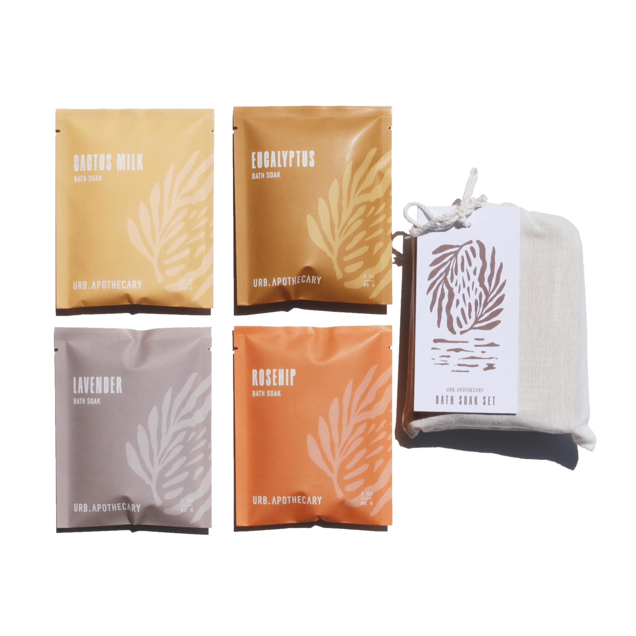 Bath Soak Set – A Botanical Quartet for Gifting & Sampling - GNS Beauty & Personal Care