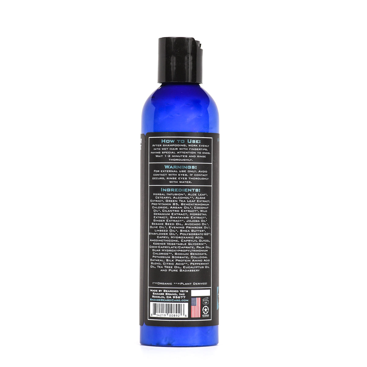 Badass Beard Care Mint, Eucalyptus, & Tea Tree Beard Conditioner - Soften & Tame