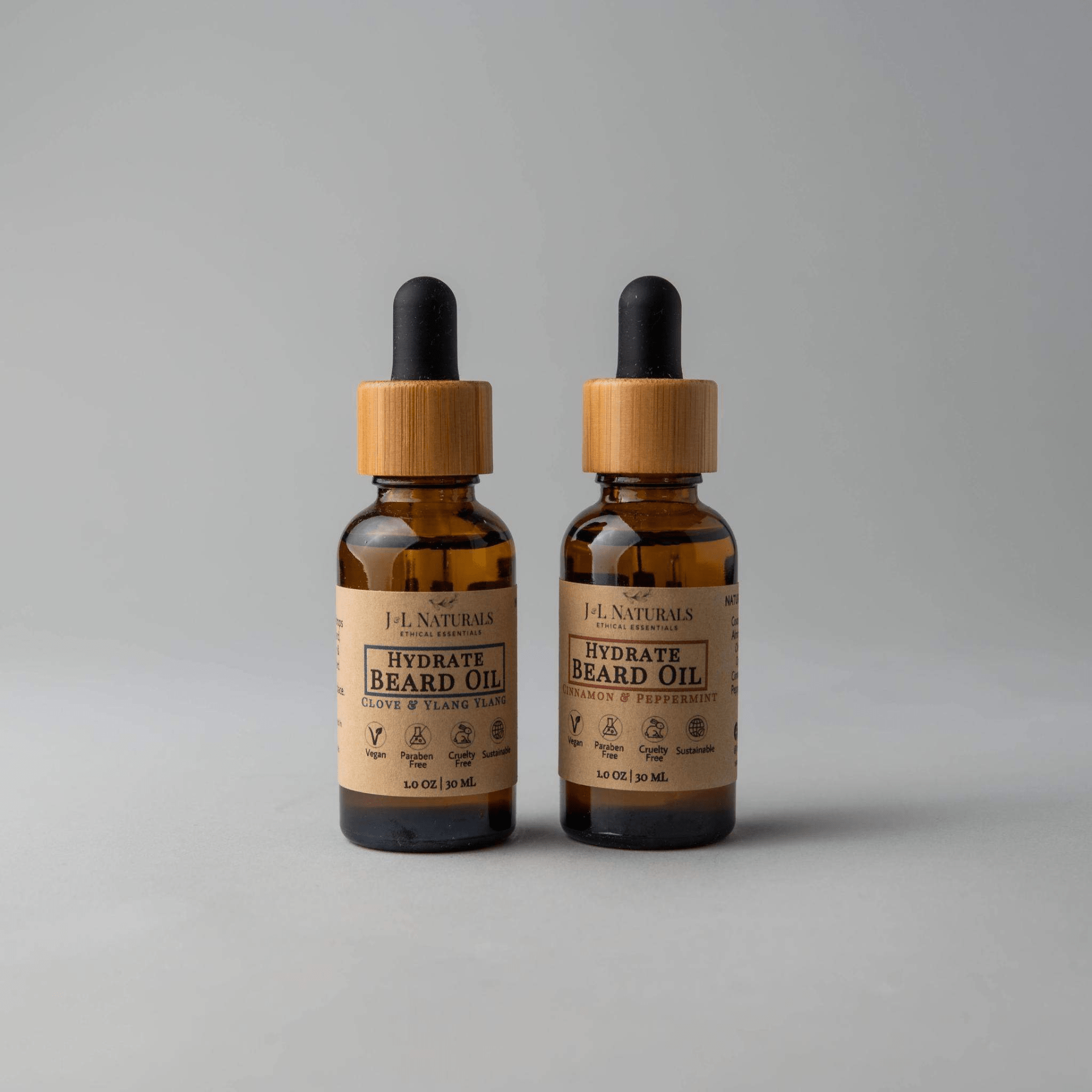 Beard Oil Duo | Growth & Hydration | Natural & Sustainable - GNS Beauty & Personal Care