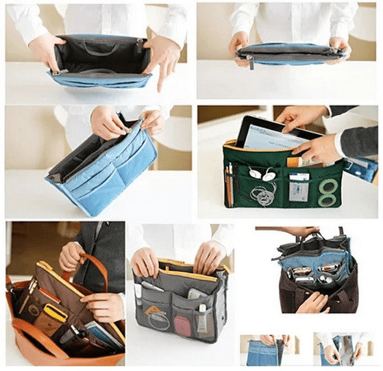 Beauty of the Beholder Purse Organizer Insert - Expandable Handbag Liner with Multi - Pockets - GNS Beauty & Personal Care