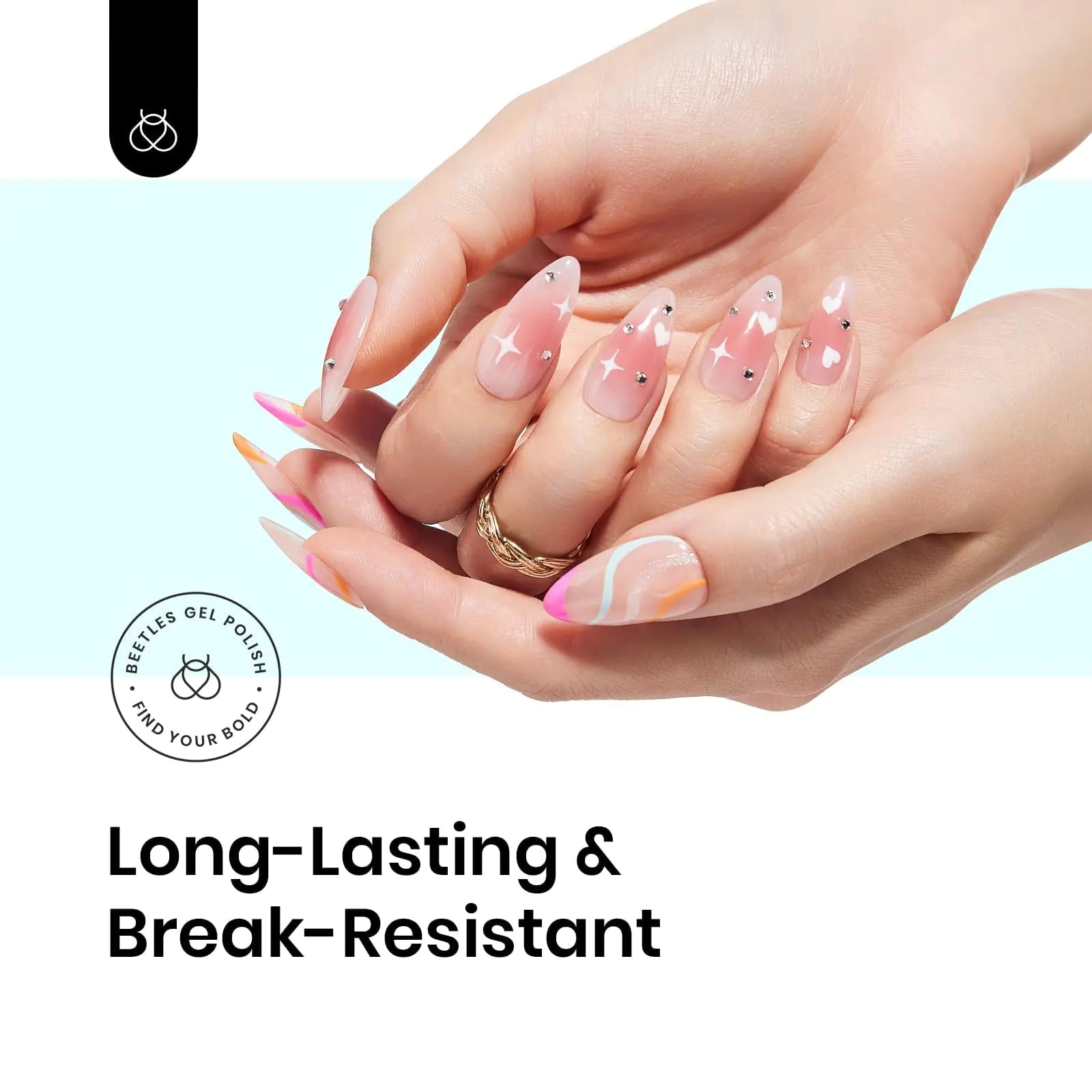 Beetles 5 - in - 1 Long - Lasting UV Nail Glue Gel - GNS Beauty & Personal Care