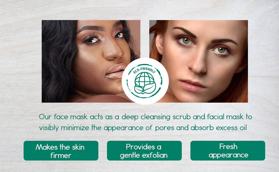 BeNat 2 - Pack Activated Charcoal Facial Mask - Deep - Pore Detox & Cleansing - GNS Beauty & Personal Care