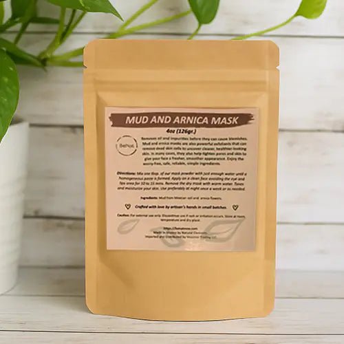 BeNat 2 - Pack Mud & Arnica Facial Mask - All - Natural & Eco - Friendly - GNS Beauty & Personal Care