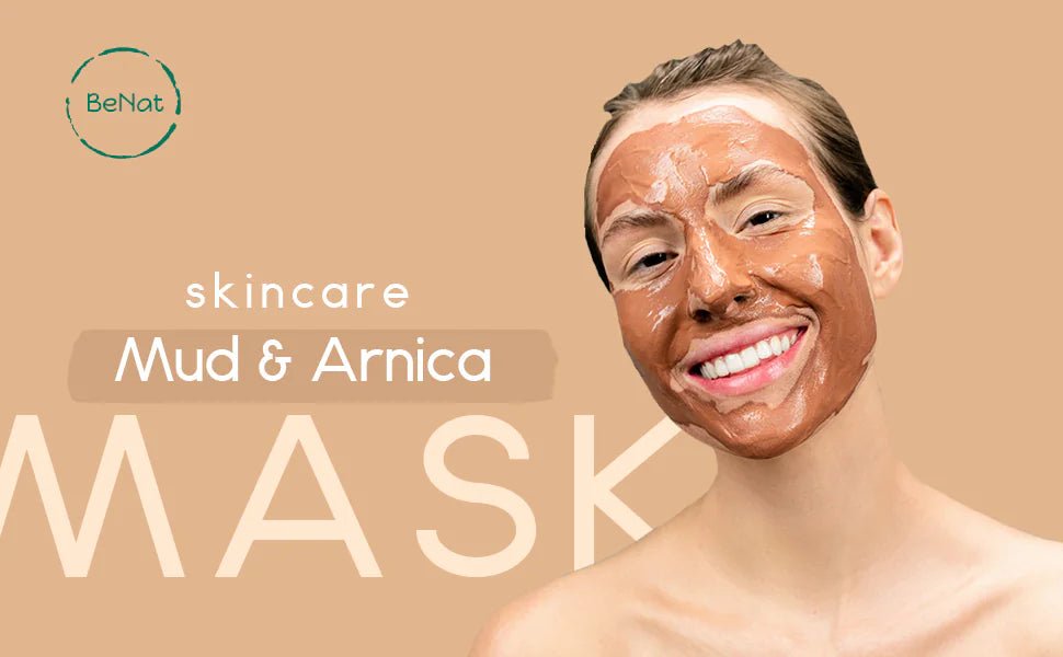 BeNat 2 - Pack Mud & Arnica Facial Mask - All - Natural & Eco - Friendly - GNS Beauty & Personal Care