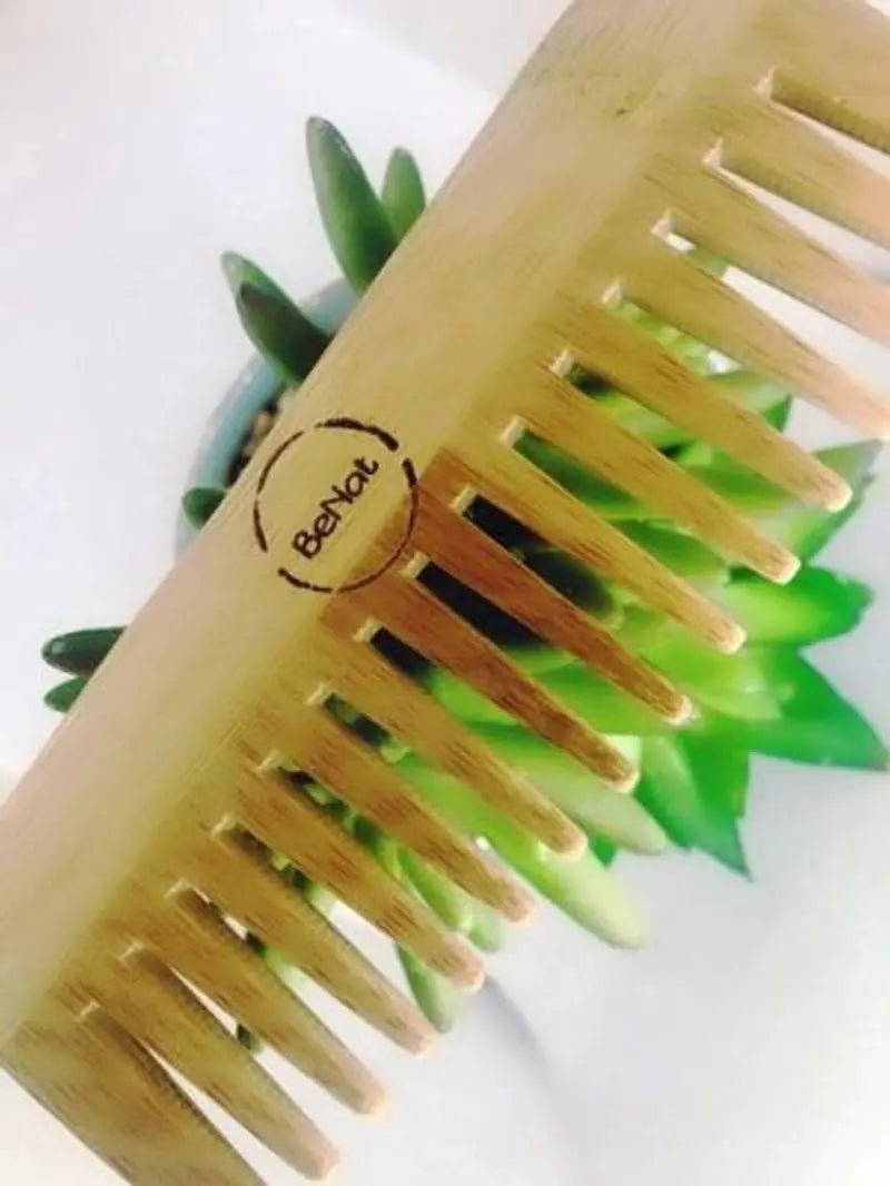 BeNat All - Natural Bamboo Hair Comb - Eco - Friendly & Anti - Static - GNS Beauty & Personal Care