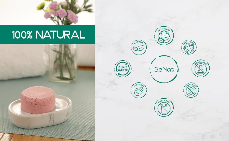 BeNat All - Natural Shampoo Bar - Plastic - Free & Nourishing - GNS Beauty & Personal Care