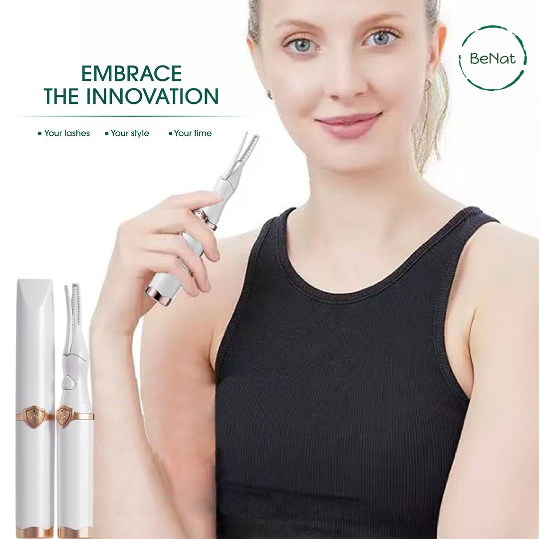 BeNat Electric Eyelash Curler - Rechargeable & Long - Lasting Curl - GNS Beauty & Personal Care