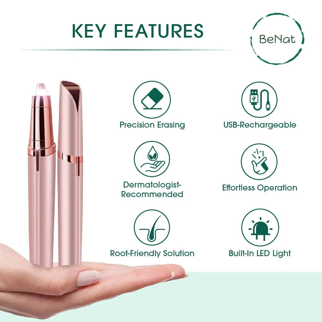 BeNat The Effortless Beauty Kit - Rechargeable & Eco - Friendly 3 - in - 1 Set - GNS Beauty & Personal Care