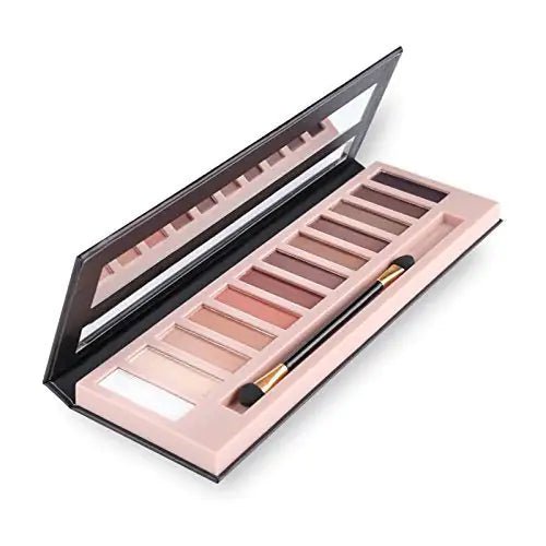 BestLand 2 - Pack 12 Shade Nude Eyeshadow Palette - Matte & Shimmer - Long - Lasting & Cruelty - Free - GNS Beauty & Personal Care