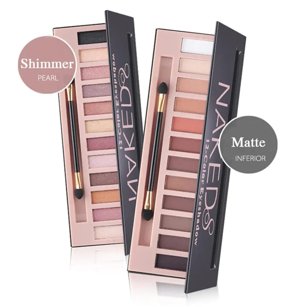 BestLand 2 - Pack 12 Shade Nude Eyeshadow Palette - Matte & Shimmer - Long - Lasting & Cruelty - Free - GNS Beauty & Personal Care