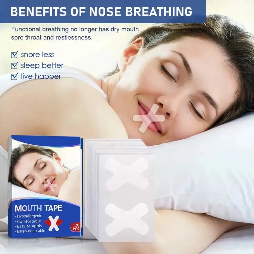 Breath Ease Mouth Tape – A Simple Solution for Restful, Quiet Sleep - GNS Beauty & Personal Care