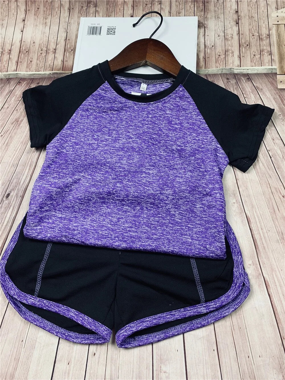 Kids Activewear T-shirt & Gym Shorts Set