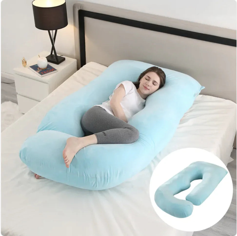 Ultimate J-Shaped Pregnancy Pillow for Comfort & Support