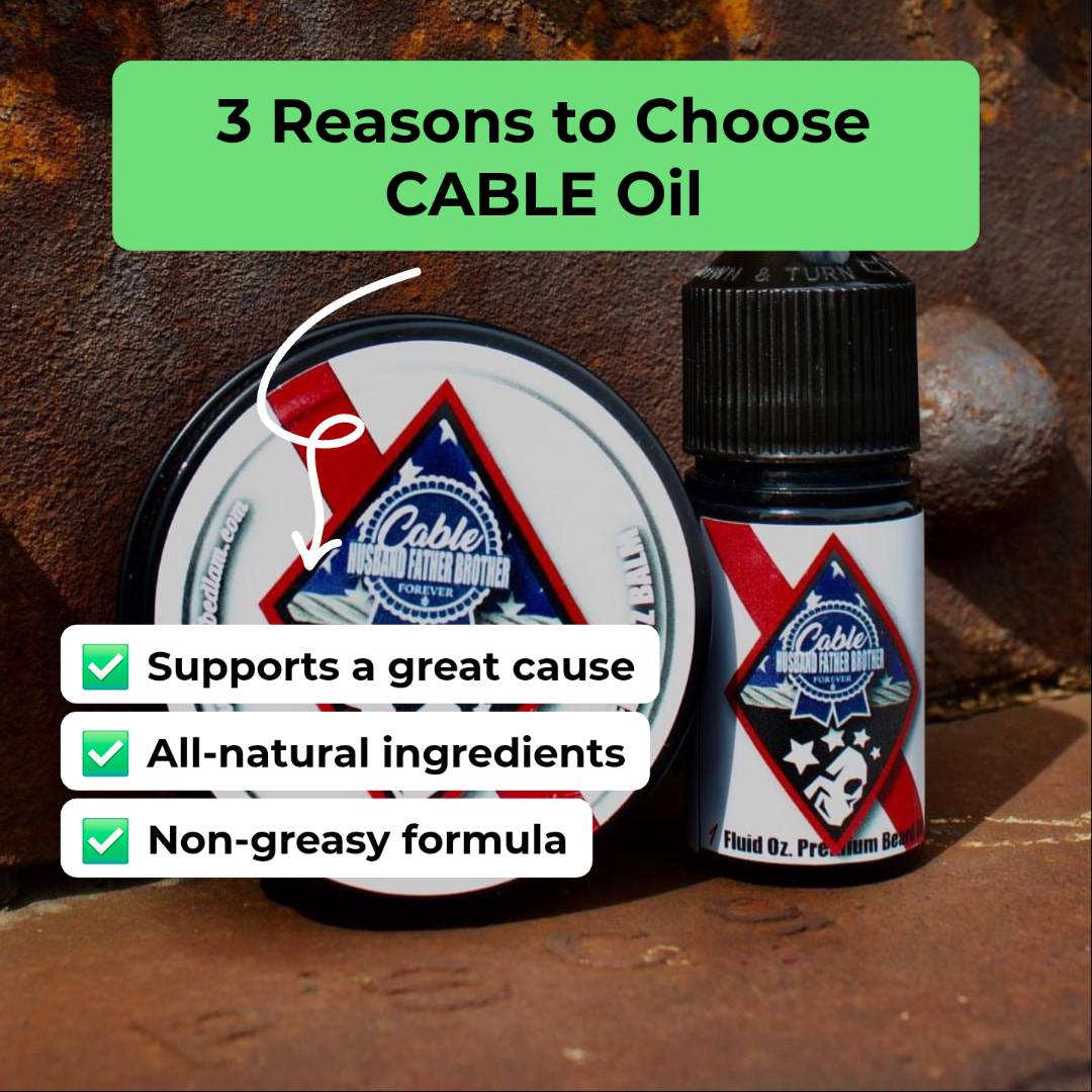 CABLE – Warm & Spicy Tribute Beard & Body Oil - GNS Beauty & Personal Care