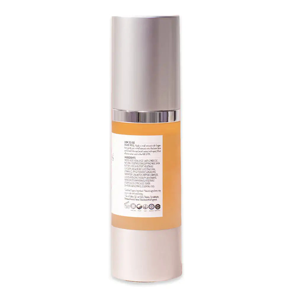 Organic Eye Serum with Vitamin C & Peptides for Dark Circles