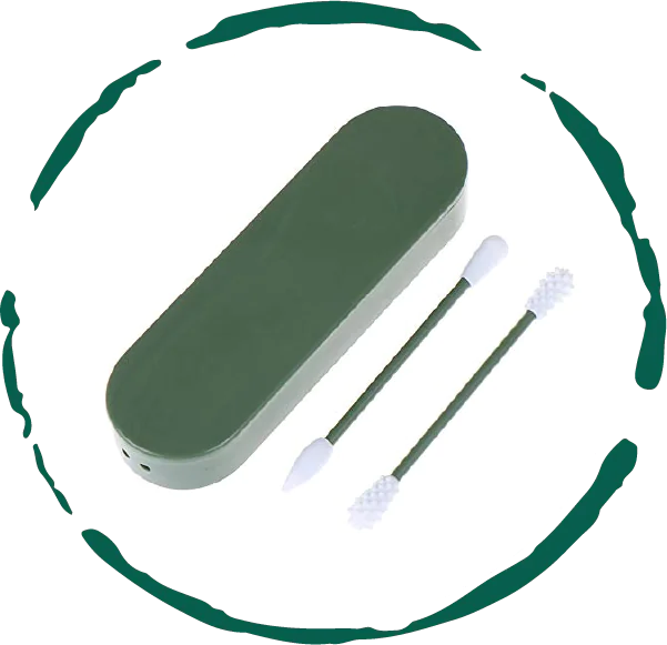 Reusable Silicone Cotton Swab -2 Pack